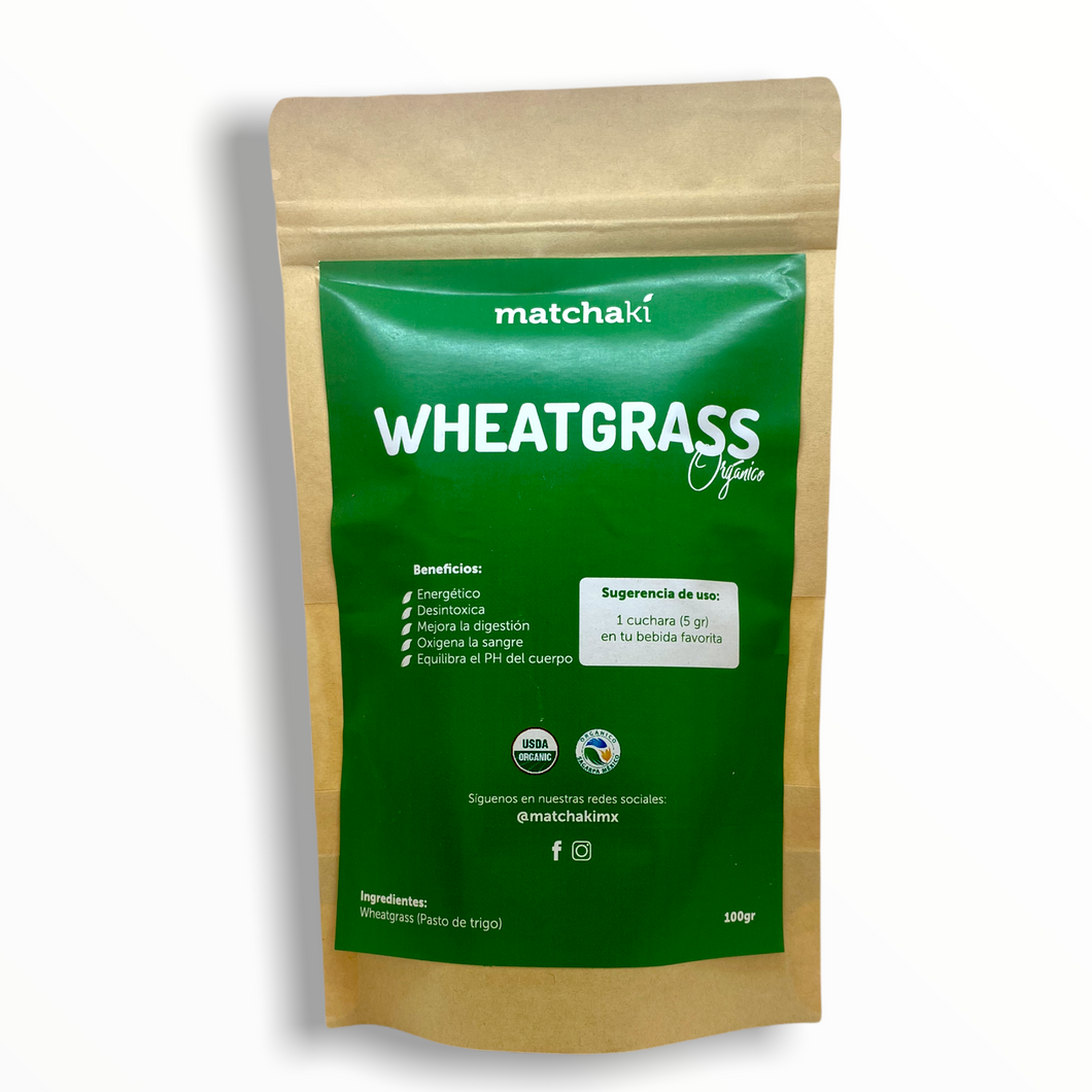 wheatgrass (pasto de trigo) en polvo orgánica