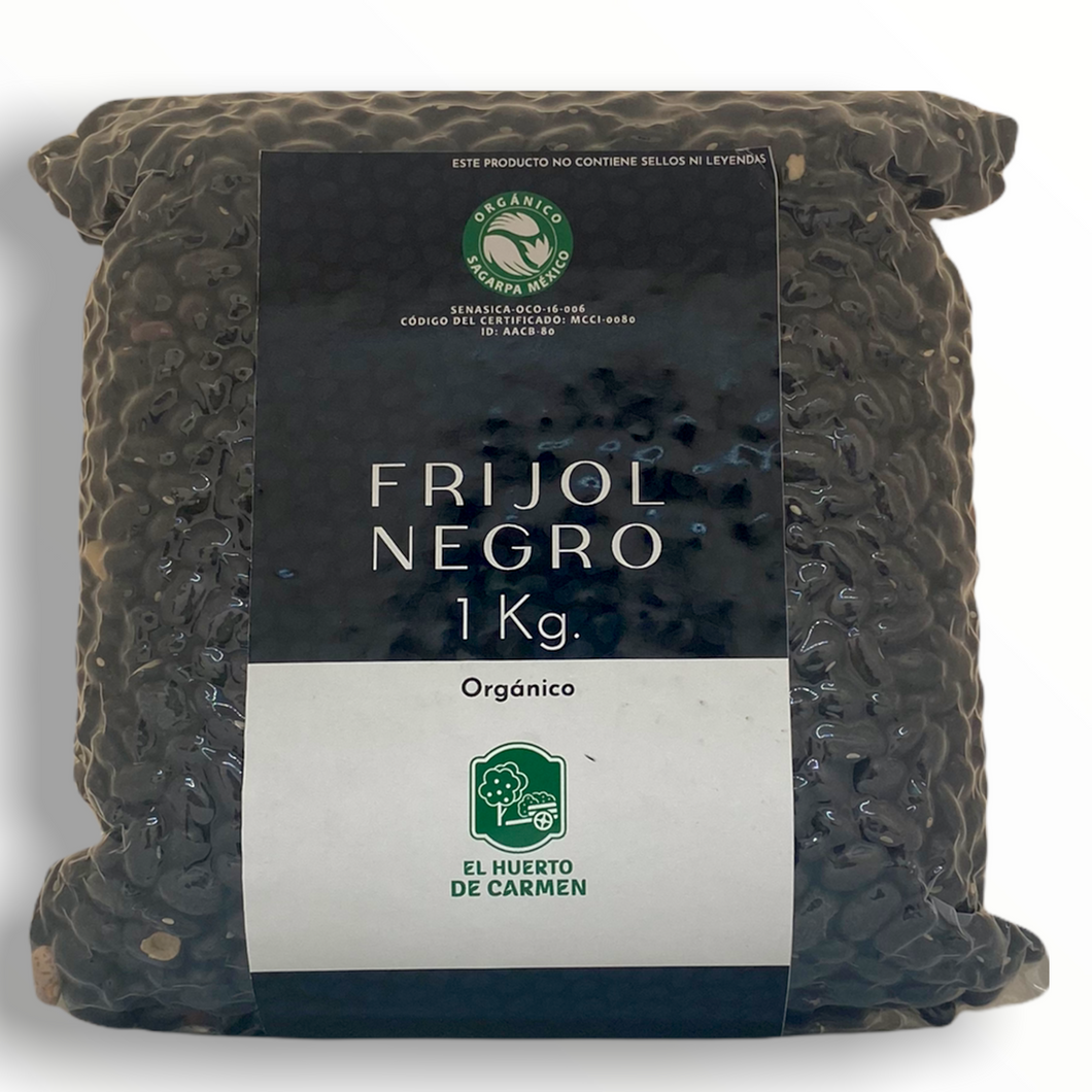frijol negro orgánico 1kg.